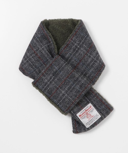 URBAN RESEARCH Sonny Label（アーバンリサーチサニーレーベル）の「HARRIS TWEED中綿マフラー（マフラー・メンズ・チャコール/ネイビー/ブラウン・One）」の5枚目の写真