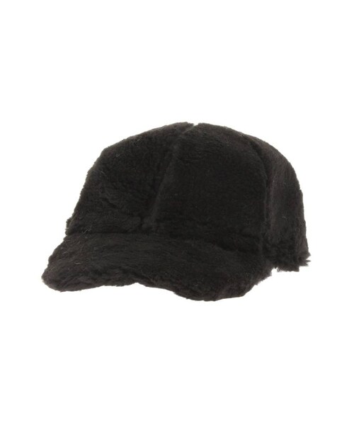 merry jenny（メリージェニー）の「エコファーcap（キャップ・レディース・アイボリー/ブラック/ピンク/ベージュ・F）」の2枚目の写真