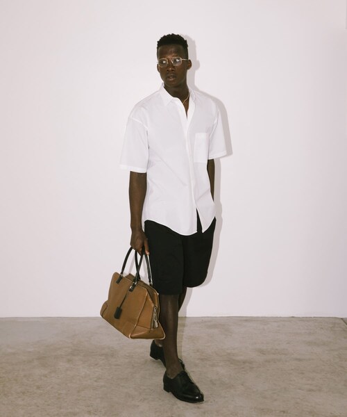 URBAN RESEARCH（アーバンリサーチ）の「new basic　THOMAS MASON SHORT-SLEEVE OVER SHIRTS（シャツ/ブラウス・メンズ・WHITE/ROYAL/SAX/DARK GREEN/STRIPE・S/M/L/XL）」の18枚目の写真