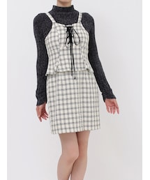 dazzlin | レースアップビスチェミニワンピース(ワンピース)