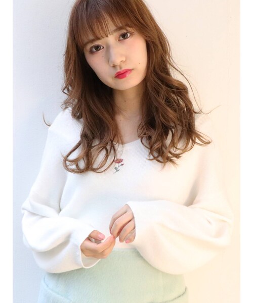 dazzlin（ダズリン）の「【sw】フラワービーズ刺繍ニットトップス（ニット/セーター・レディース・ピンク/ミントグリーン/オフホワイト/ブルー/ネイビー・F）」の2枚目の写真