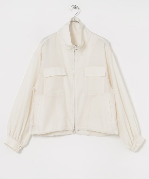 URBAN RESEARCH（アーバンリサーチ）の「シアージップブルゾン（ブルゾン・レディース・KHAKI/OFF/BLACK・FREE）」の12枚目の写真