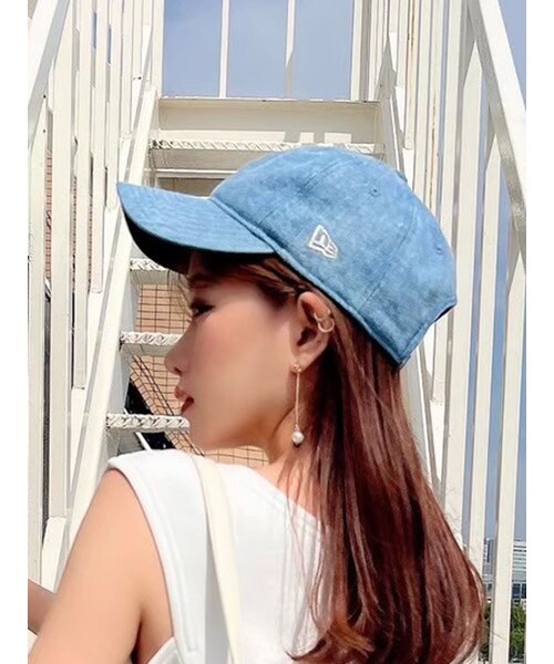 RESEXXY（リゼクシー）の「【NEWERA】ベーシックロゴキャップ（キャップ・レディース・アイボリー/ブラック/ブルー・F）」の10枚目の写真