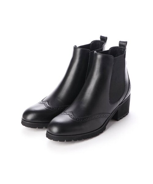 イング ing ウィングチップサイドゴアショートブーツ