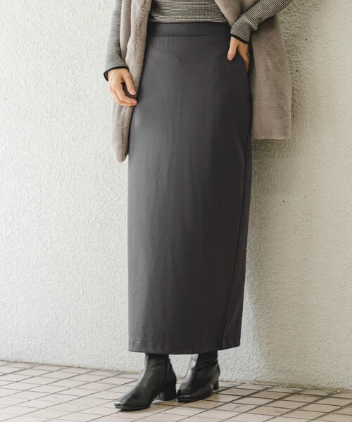 ITEMS URBANRESEARCH(アイテムズ アーバンリサーチ)の「裏起毛ポンチスカート(スカート・レディース・BLK/BRN/CHA・FREE)」の16枚目の写真