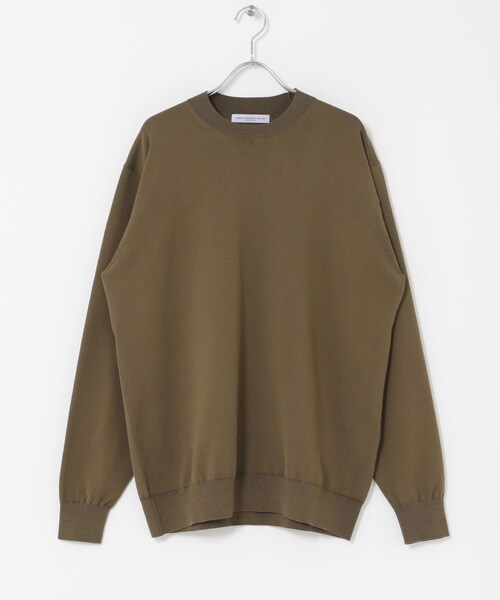 URBAN RESEARCH DOORS(アーバンリサーチドアーズ)の「LIFE STYLE TAILOR ハイゲージクルーネック長袖ニット(ニット/セーター・メンズ・GRY WHITE/KHK MOCHA/GRAY・M/L)」の11枚目の写真