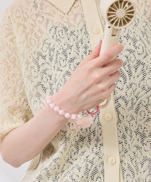 ROPE' PICNIC（ロペピクニック）の「ハンドストラップ（スマホグッズ・レディース・ライトグリーン/ターコイズ/ラベンダー/ピンク・F）」の8枚目の写真