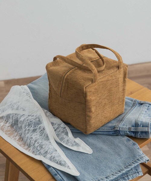URBAN RESEARCH DOORS（アーバンリサーチドアーズ）の「『別注』beej×DOORS　シェニールハンドバッグ（ハンドバッグ・レディース・MUSTARD/KHAKI・One）」の8枚目の写真