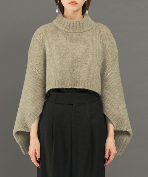 URBAN RESEARCH ROSSO（アーバンリサーチロッソ）の「クロップドマルチウェイニット（ニット/セーター・レディース・beige/aqua・FREE）」の17枚目の写真