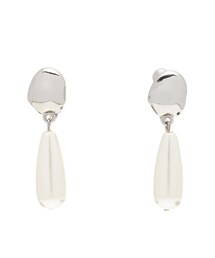 LAGUNAMOON | LADYフェイクパールメタルフレームイヤリング(イヤリング)