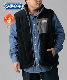 nissen | ボアフリースベスト　アウトドアプロダクツ　【大きいサイズ】(ベスト)