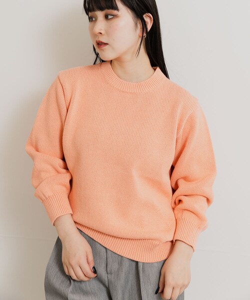 THE GOODLAND MARKET（ザグッドランドマーケット）の「米富繊維　WASHI COTTON KNIT PULLOVER（ニット/セーター・レディース・31PINK/14BLACK/40IVORY・1/3）」の17枚目の写真