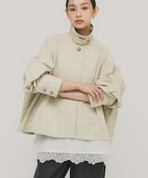 KBF | ステンカラーマントコート(ステンカラーコート)