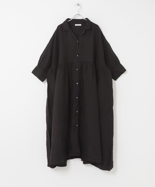 かぐれ（カグレ）の「Honnete　GATHERED DRESS（ワンピース・レディース・SILVER/BLUE/NOIR・One）」の4枚目の写真