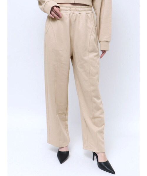 GYDA（ジェイダ）の「ボリュームワイドスウェットパンツ【SETUP着用可】（スウェットパンツ・レディース・グレー/ブラック/ベージュ/ライトグレー・F）」の20枚目の写真