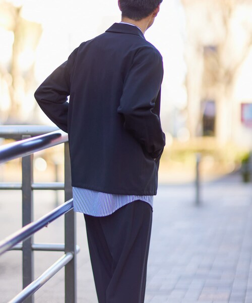 ITEMS URBANRESEARCH(アイテムズ アーバンリサーチ)の「『セットアップ対応』ウォッシャブル×クールタッチ TRコーチジャケット(ブルゾン・メンズ・CHK/BEG/GRY/BLK・M/L)」の9枚目の写真