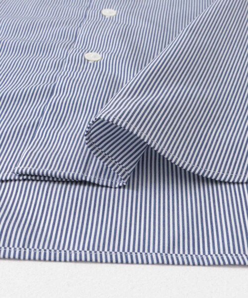 URBAN RESEARCH DOORS（アーバンリサーチドアーズ）の「『イージーケア』LIFE STYLE TAILOR　セミワイド細ストライプシャツ（シャツ/ブラウス・メンズ・BLUE-ST・37/39/41/43）」の13枚目の写真