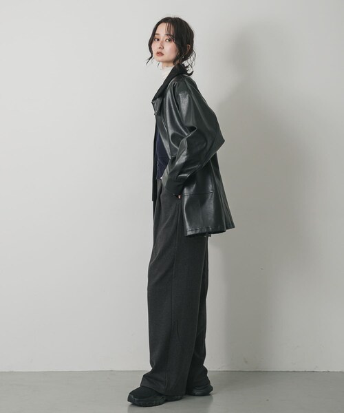 SENSE OF PLACE by URBAN RESEARCH（センスオブプレイスバイアーバンリサーチ）の「FLハンティングジャケット（テーラードジャケット・レディース・BLACK/BEIGE/BROWN・one）」の10枚目の写真