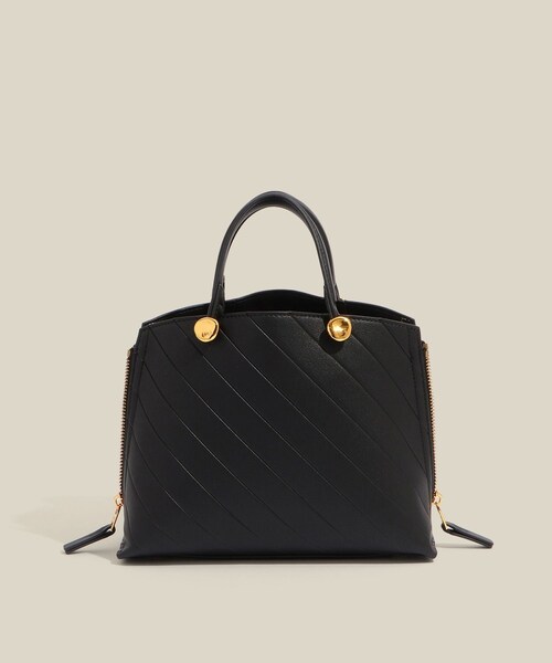 ROPE'（ロペ）の「【E'POR】【数量限定】 Y BAG Mini Emboss【超軽量】（ハンドバッグ・レディース・ブラック/ベージュ・F）」の6枚目の写真