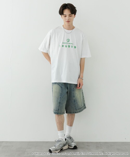 SENSE OF PLACE by URBAN RESEARCH(センスオブプレイスバイアーバンリサーチ)の「『別注』Jurassic World×SENSE OF PLACE T-SHIRTS/B(Tシャツ/カットソー・メンズ・WHITE/CHARCOAL/RED・M/L)」の9枚目の写真
