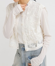 KBF | バテンレースコンパクトシャツ(シャツ/ブラウス)