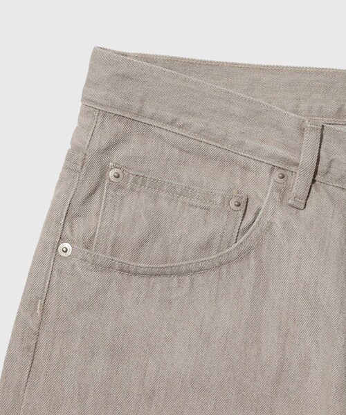 ADAM ET ROPE'(アダムエロペ)の「【AURALEE/オーラリー】FADED HARD TWIST BROWN DENIM WIDE PANTS(デニムパンツ・メンズ・ライトグレー・28/30/32/34)」の8枚目の写真