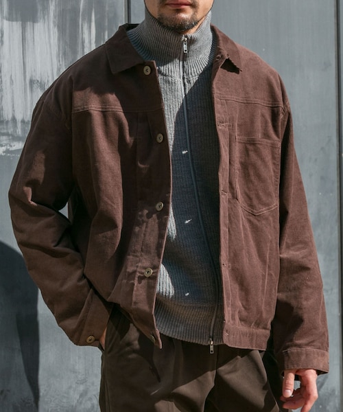 URBAN RESEARCH ROSSO（アーバンリサーチロッソ）の「『XLサイズあり』リラックスコーデュロイブルゾン（ブルゾン・メンズ・KHAKI/MOCHA/BLACK・M/L/XL）」の2枚目の写真