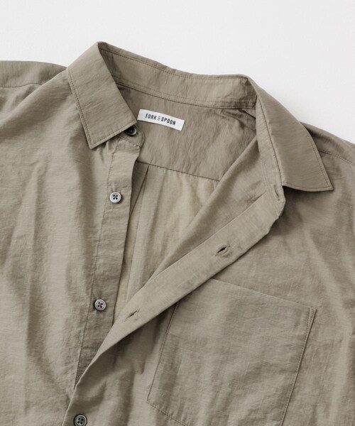 URBAN RESEARCH DOORS(アーバンリサーチドアーズ)の「FORK&SPOON Nylon Wool シャツ(シャツ/ブラウス・メンズ・BLACK/TAUPE・4/5)」の21枚目の写真