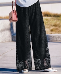 nissen | 総レースイージーパンツ(パンツ)