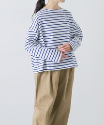 かぐれ | クロップドボーダーカットソー(Tシャツ/カットソー)