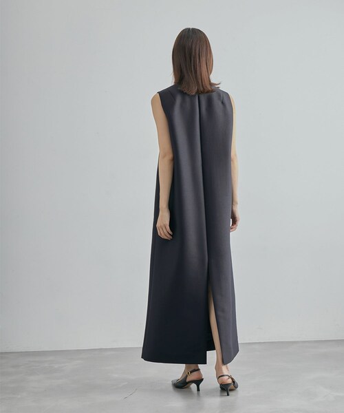 ROPE'（ロペ）の「【限定店舗・J'aDoRe限定】エレガンスウールシルクマキシワンピース（ワンピース・レディース・ネイビー・F）」の6枚目の写真