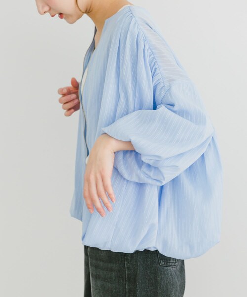 ITEMS URBANRESEARCH（アイテムズ アーバンリサーチ）の「バルーンスリーブブルゾン（ブルゾン・レディース・Y.BEG/BLU・FREE）」の15枚目の写真