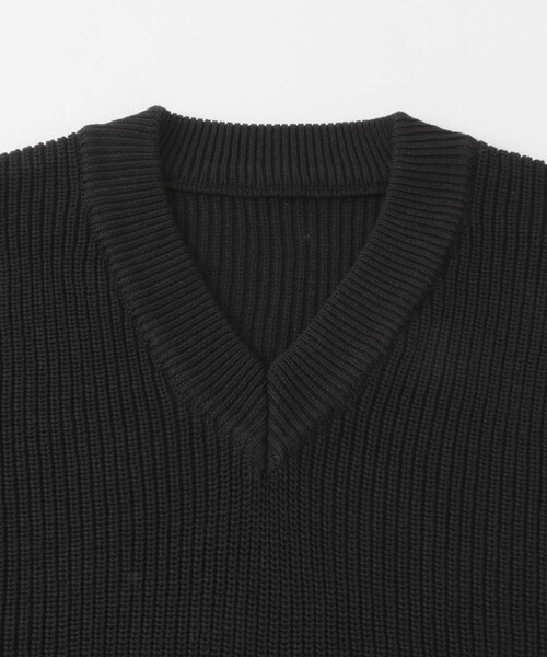SENSE OF PLACE by URBAN RESEARCH（センスオブプレイスバイアーバンリサーチ）の「アゼアミクロップドニットベスト（ベスト・メンズ・BLACK/GRAY・M/L）」の12枚目の写真
