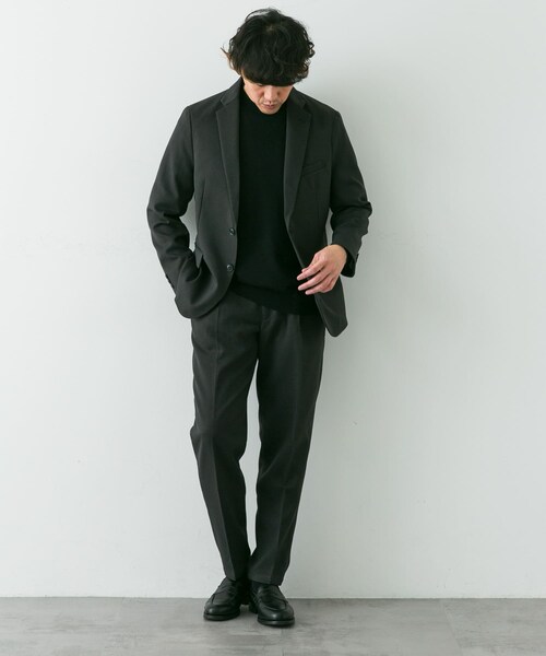 URBAN RESEARCH DOORS（アーバンリサーチドアーズ）の「LIFE STYLE TAILOR　ウールライクソフトツイルストレッチパンツ（スラックス・メンズ・GRAY/NAVY/BROWN・S/M/L/XL）」の11枚目の写真