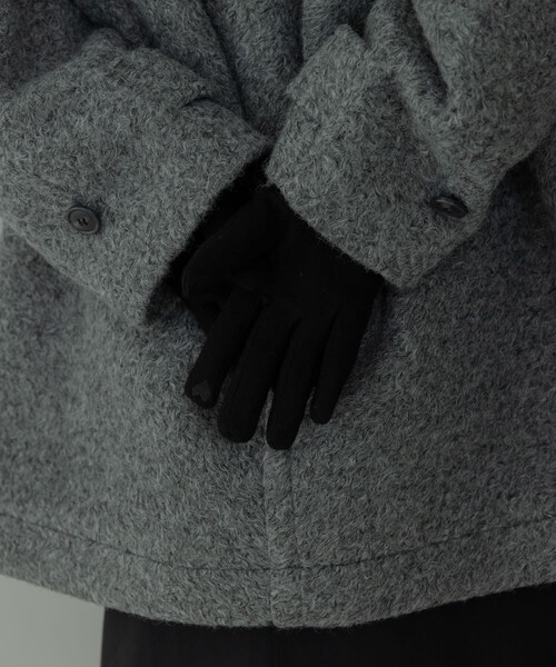 URBAN RESEARCH Sonny Label（アーバンリサーチサニーレーベル）の「ウールミックスニットグローブ（ベルト・レディース・グレー/ブラック/ベージュ・One）」の5枚目の写真