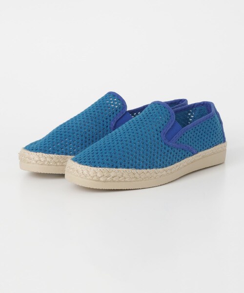URBAN RESEARCH Sonny Label（アーバンリサーチサニーレーベル）の「DICAS　メッシュ×キャンバススリッポン∴（スリッポン・メンズ・WHITE/NAVY/ORANGE/L GREEN/L BLUE・40/41/42）」の4枚目の写真