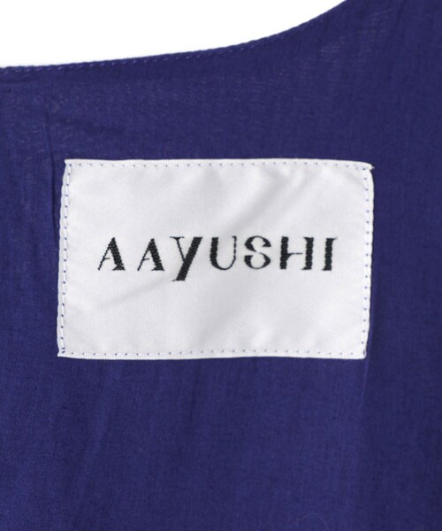 ADAM ET ROPE'(アダムエロペ)の「【AAYUSHI for ADAM ET ROPE'】別注Cotton voile long dress(ワンピース・レディース・ブラック/ブルー/ピンク・F)」の17枚目の写真