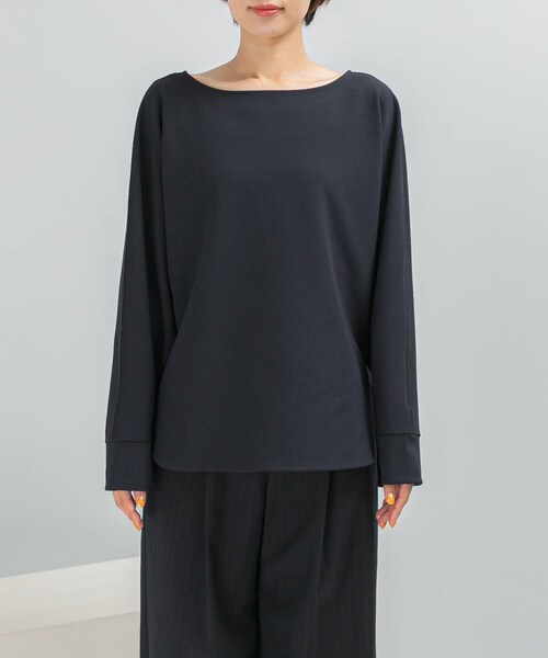 URBAN RESEARCH ROSSO（アーバンリサーチロッソ）の「ニットジョーゼットドルマンプルオーバー（シャツ/ブラウス・レディース・OFF WHITE/NAVY・FREE）」の13枚目の写真