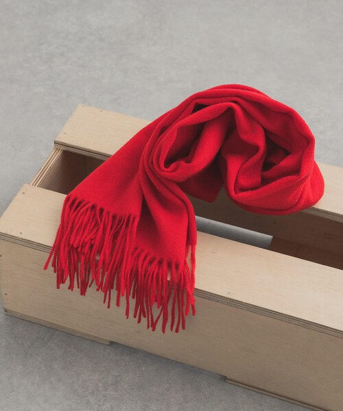 URBAN RESEARCH DOORS（アーバンリサーチドアーズ）の「しっとりカシミヤ混ストール（ストール/ショール・レディース・OFF WHITE/RED/BROWN・one）」の10枚目の写真
