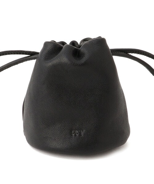 ADAM ET ROPE'(アダムエロペ)の「【PFT】Drawstrig Mini Pochette(ショルダーバッグ・レディース・ブラック/ブラウン・F)」の14枚目の写真