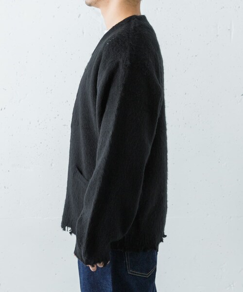 URBAN RESEARCH（アーバンリサーチ）の「TOWNCRAFT　D SOLID SHAGGY CARDIGAN（カーディガン/ボレロ・メンズ・BLACK・M/L）」の6枚目の写真
