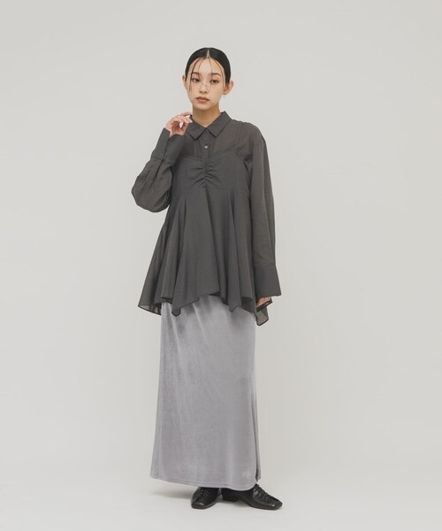 KBF（ケイビーエフ）の「シャイニーイージースカート（スカート・レディース・GRAY/BROWN/BLACK・One）」の16枚目の写真