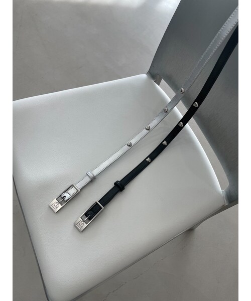 EMODA（エモダ）の「ハートティンベルト（ベルト・レディース・アイボリー/ブラック/ブラウン/シルバー・F）」の9枚目の写真