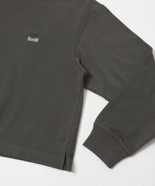 URBAN RESEARCH DOORS（アーバンリサーチドアーズ）の「GrowOrganic 刺しゅうロングスリーブTシャツ（Tシャツ/カットソー・レディース・OFF/CHARCOAL/BURGUNDY・Free）」の16枚目の写真
