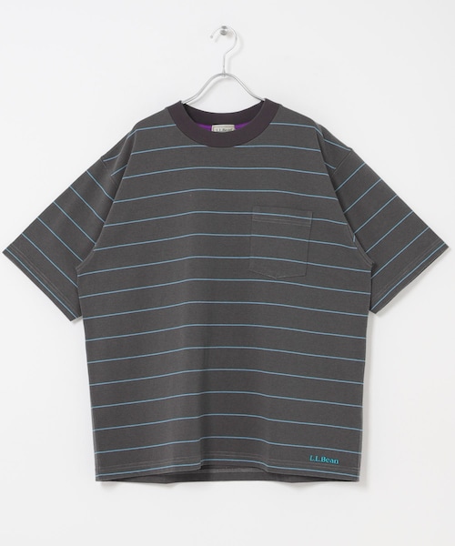 URBAN RESEARCH DOORS（アーバンリサーチドアーズ）の「L.L.Bean JAPAN EDITION　UNION SHORT-SLEEVE STRIPED T-SHIRTS（Tシャツ/カットソー・メンズ・OFF/GRN/BIRCH/CRM/SAX/ROSE/CORAL/MINT/NAVY/RED/CCL/PWK・M/L/XL）」の7枚目の写真
