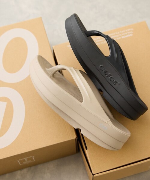 ROPE'（ロペ）の「【WEB限定】【OOFOS(ウーフォス)】OOmega(ウー メガ)/26SS（サンダル・レディース・ブラック/ベージュ・23.0/24.0/25.0）」の20枚目の写真