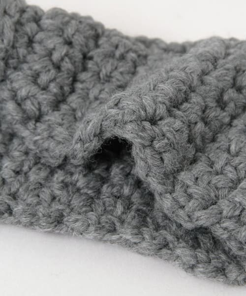 URBAN RESEARCH Sonny Label（アーバンリサーチサニーレーベル）の「手編みニットターバン∴（ヘアバンド・レディース・ブラック/ネイビー/グレー・one）」の8枚目の写真