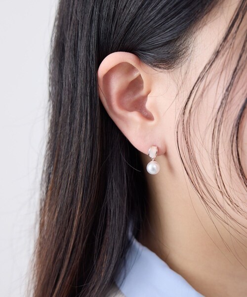 ROPE' PICNIC（ロペピクニック）の「シェルカラーパーツ×パールピアス（ピアス（両耳用）・レディース・ゴールド/その他・F）」の12枚目の写真