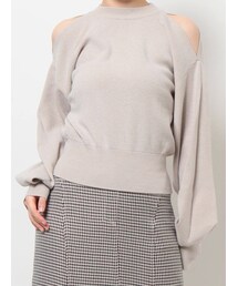 dazzlin | ショルダーオープンボリュームニットトップス(ニット/セーター)