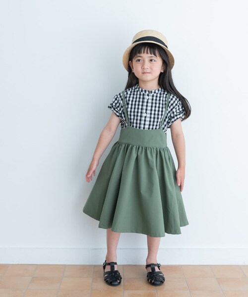 URBAN RESEARCH DOORS(アーバンリサーチドアーズ)の「キャミソールジャンパースカート(KIDS)(ワンピース・キッズ・KHAKI/BEIGE・105/120/135)」の19枚目の写真